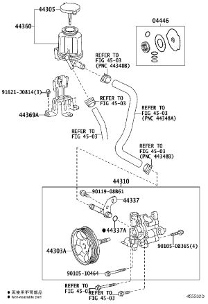 Steering Assist Pump 44310-35750 for Toyota FJ CRUISER