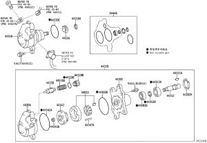 Power Steering Pump 44310-36320 for Toyota Coaster