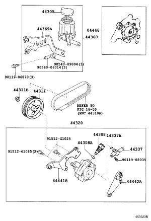 Power Steering Pump 44320-48040 for Toyota Highlander