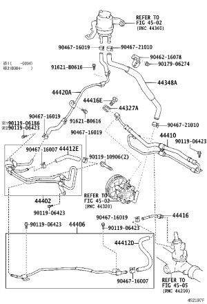 Power Steering Pump Oil Reservoir Inlet Pipe 44412-58020 for Toyota ALPHARD