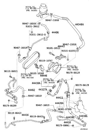 Power Steering Pump Inlet Hose 44348-33180 for Toyota Camry