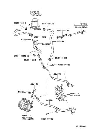Power Steering Pressure Hose 44420-42060 for Toyota RAV4
