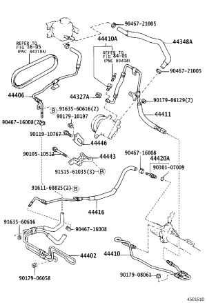 Power Steering Pressure Hose 44416-33100 for Lexus ES300