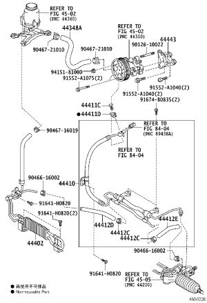 No. 2 Oil Return Hose 44412-60380 for Toyota Land Cruiser