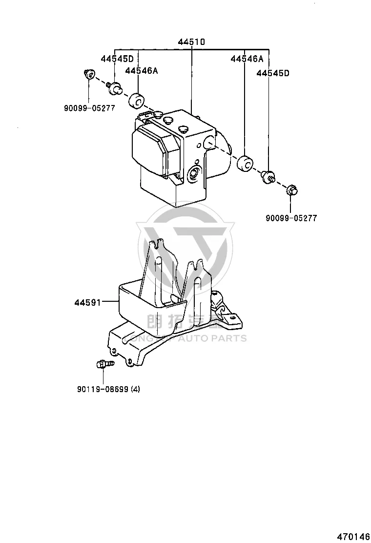 ABS Pump Bracket 44590-26020 for Toyota Hiace