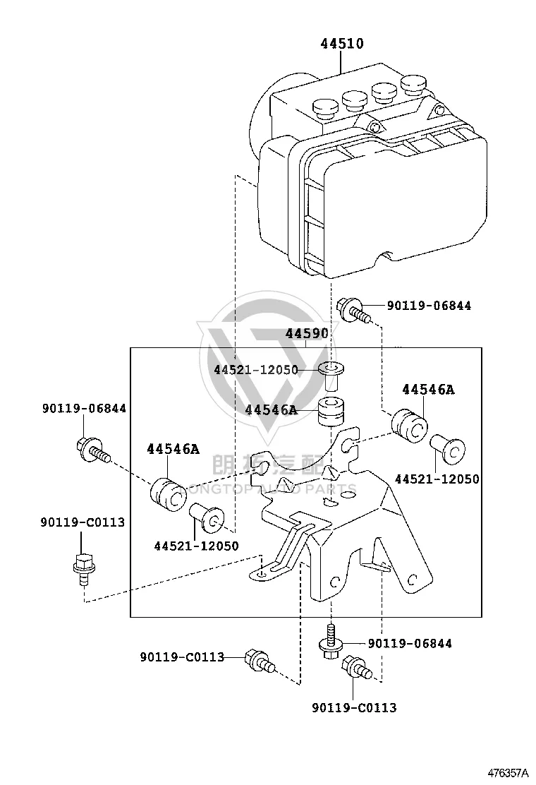 ABS Pump Bracket 44590-52170 for Toyota Vios