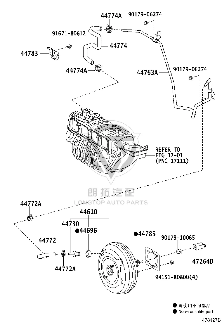 Brake Booster 44610-33A10 for Lexus ES