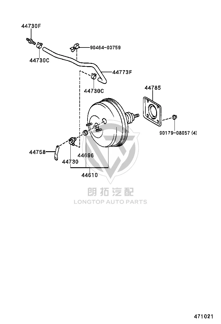 Brake Booster 44610-6A060 for Toyota Land Cruiser