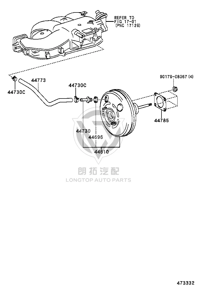Brake Booster 44610-6A182 for Toyota 4RUNNER