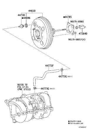 Brake Booster 44610-6A310 for Toyota Land Cruiser Prado