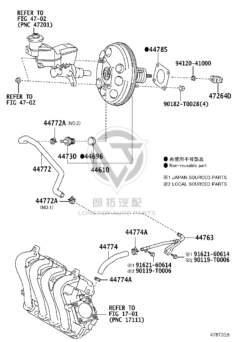 Snap Fastener 96133-41500 for Toyota 4RUNNER