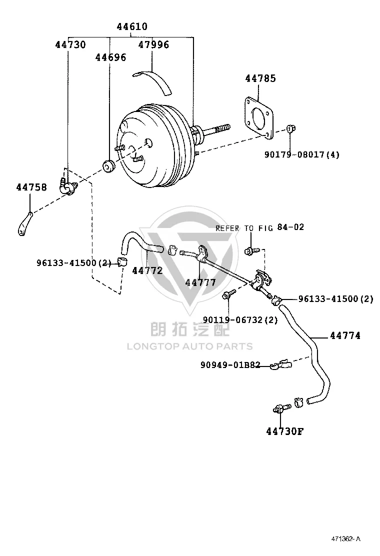 Vacuum Check Valve Bracket 44758-14150 for Toyota CELICA