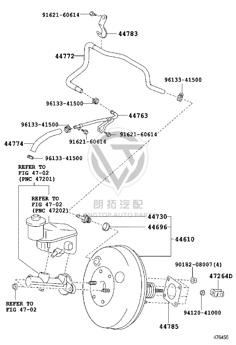 Brake Vacuum Hose 44772-0D070 for Toyota Vios