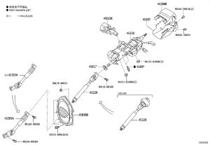 Steering Column 45250-60A00 for Toyota Land Cruiser