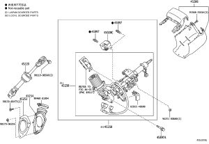 Steering Column Control Module 45020-48100 for Lexus RX