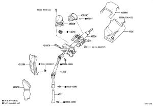 Steering Column 4520A-58030 for Toyota ALPHARD