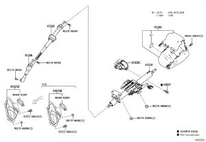 Steering Column 45250-53080 for Lexus IS