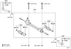 Steering Gear 45510-42170 for Toyota RAV4