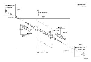 Steering Gear 45510-47040 for Toyota Prius