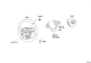 Steering Wheel 45100-30E31-C4 for Lexus RX