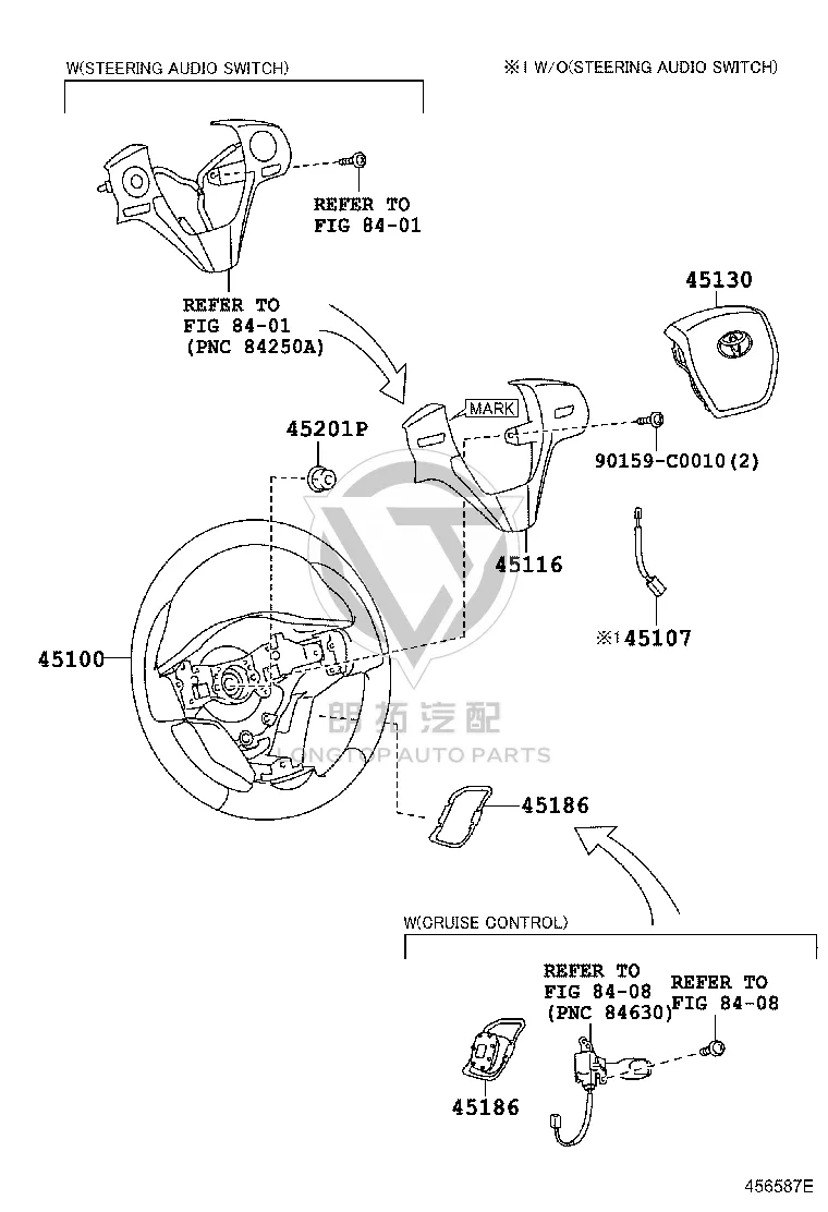 Driver Airbag 45130-02660C0 for Toyota Corolla
