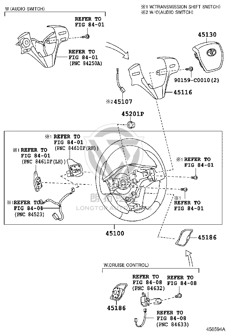 Driver Airbag 45130-02670 for Toyota LEVIN