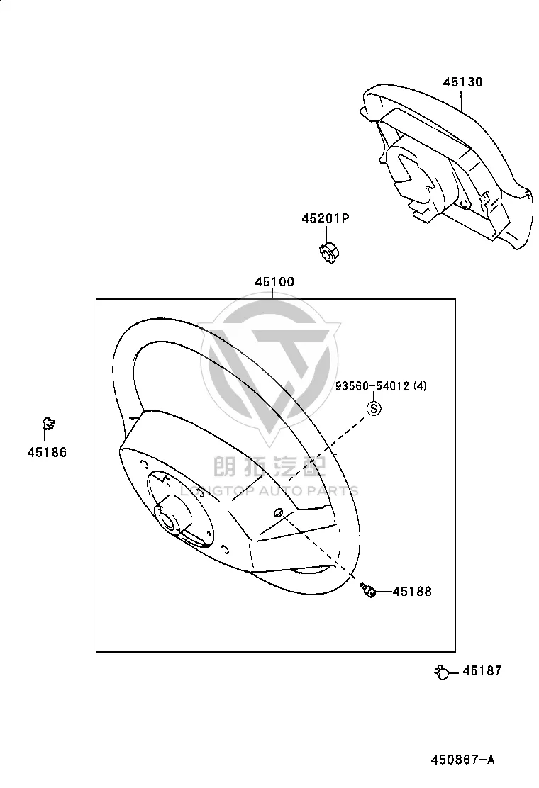 Driver Airbag 45130-07010 for Toyota Avalon
