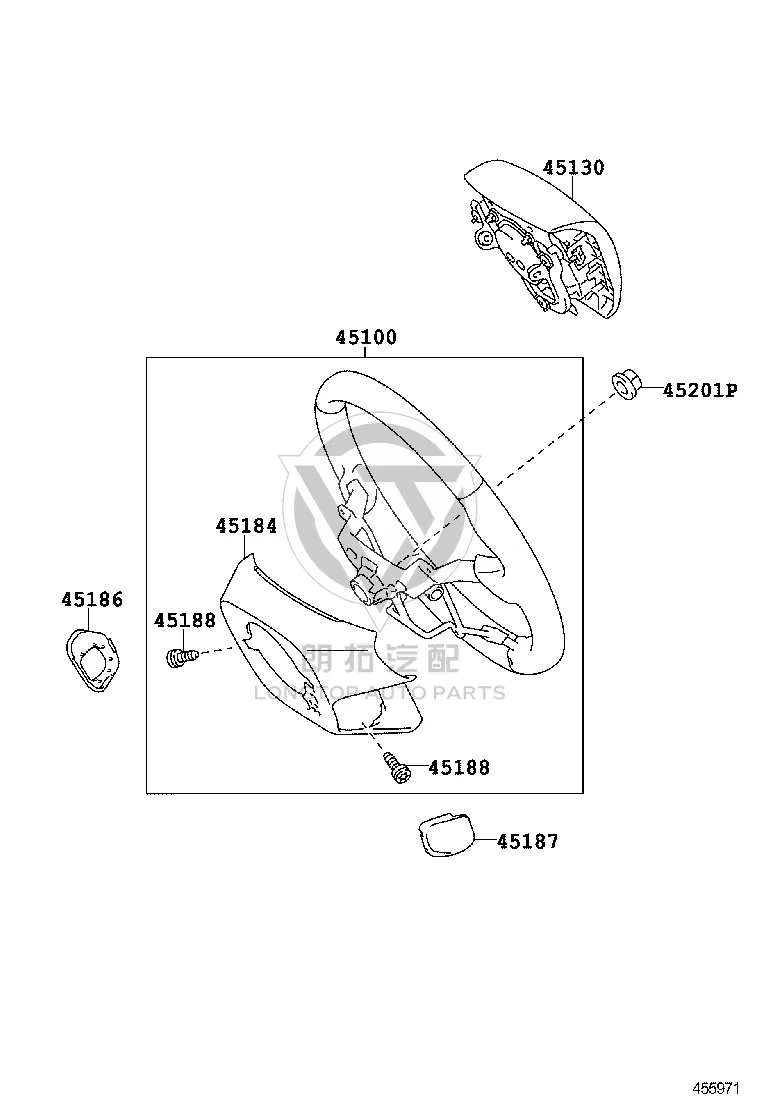 Driver Airbag 45130-08100 for Toyota Sienna