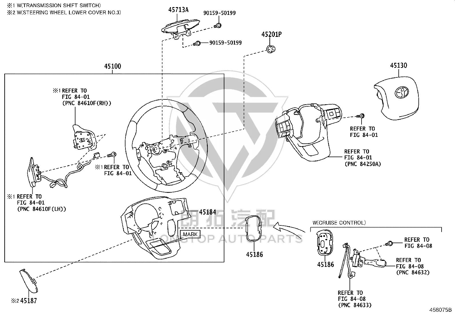 Driver Airbag 45130-0K270 for Toyota Fortuner