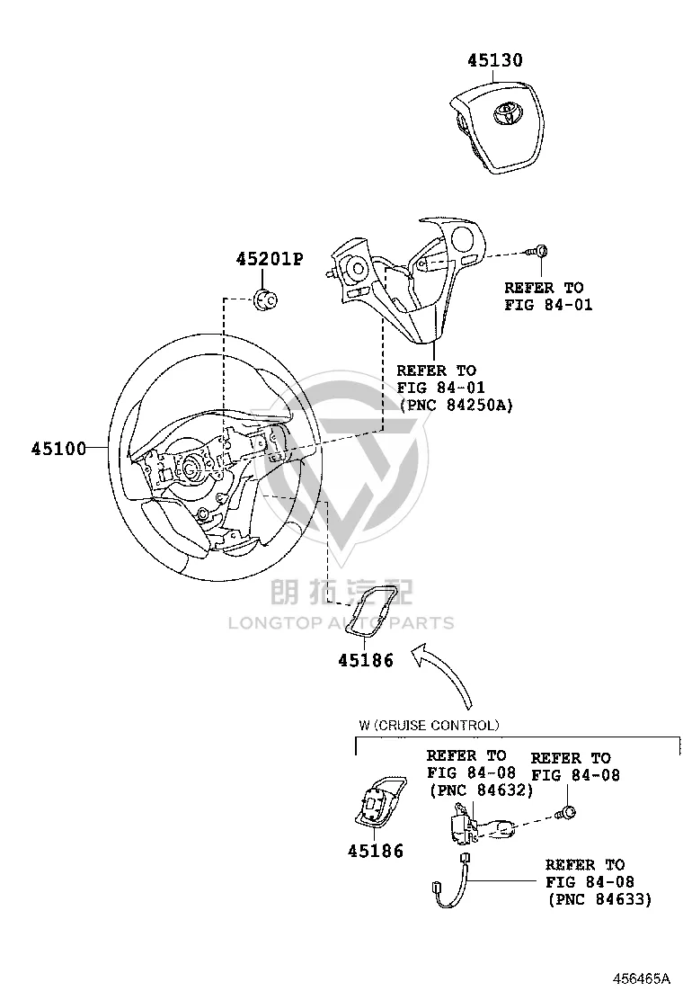 Driver airbag 45130-0R051 for Toyota RAV4