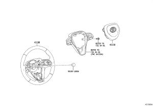 Driver airbag 45130-0R070 for Toyota RAV4