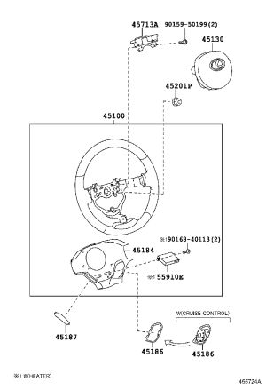 Steering Shock Absorber 45713-76011 for Lexus CT200H