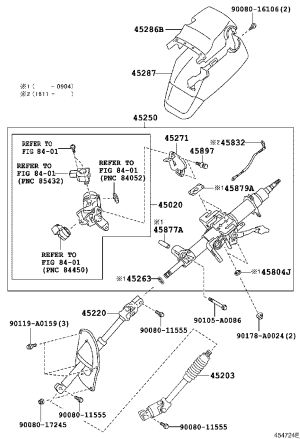 Steering Column Connecting Shaft 45203-0C011 for Toyota Tundra