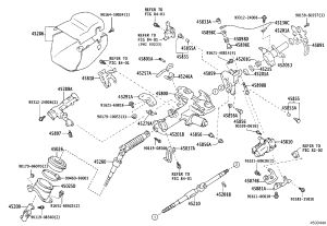 Steering Column Upper Tube Sub-Assembly 45205-60180 for Toyota Land Cruiser