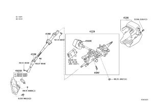 Steering Column Intermediate Shaft 45206-30111 for Lexus GS30