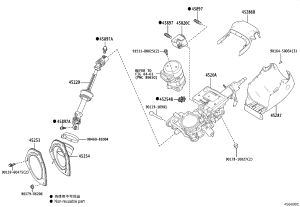 Steering Column Connecting Shaft Lower 45220-48250 for Lexus RX