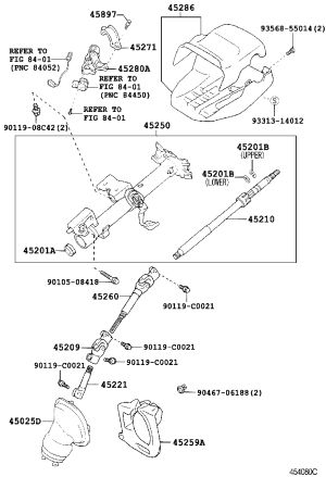 Steering Column Hole Cover Silencer 45259-12031 for Toyota Corolla