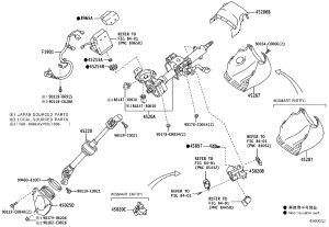 Steering Column Intermediate Shaft 45220-06221 for Toyota Camry