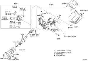 Steering Column Intermediate Shaft 45220-0T010 for Toyota Venza