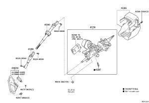 Steering Column 45250-30A60 for Lexus GS