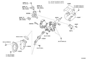 Steering Column Sheath 45254-48050 for Toyota Highlander
