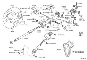 Steering Column Intermediate Shaft 45260-28080 for Toyota Previa