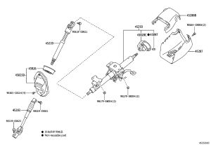 Lower Combination Switch Cover 45287-0G020-E1 for Toyota Land Cruiser Prado