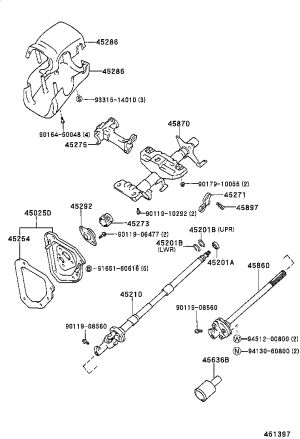 Spindle Dust Seal 45292-35050 for Toyota T100