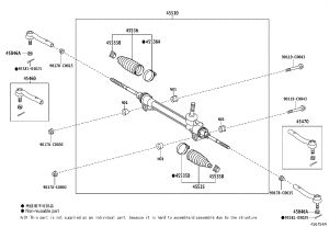 Steering outer ball joint (left) 45470-09120 for Toyota Highlander