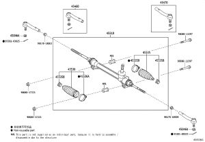 Steering Gear 45510-08020 for Toyota Sienna