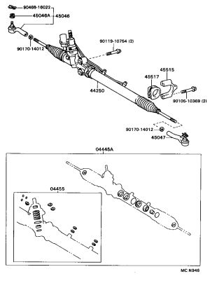 Front Right Outer Tie Rod End 45460-39395 for Toyota Brevis