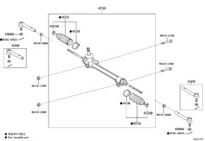 Steering Gear 45510-48030 for Lexus RX270