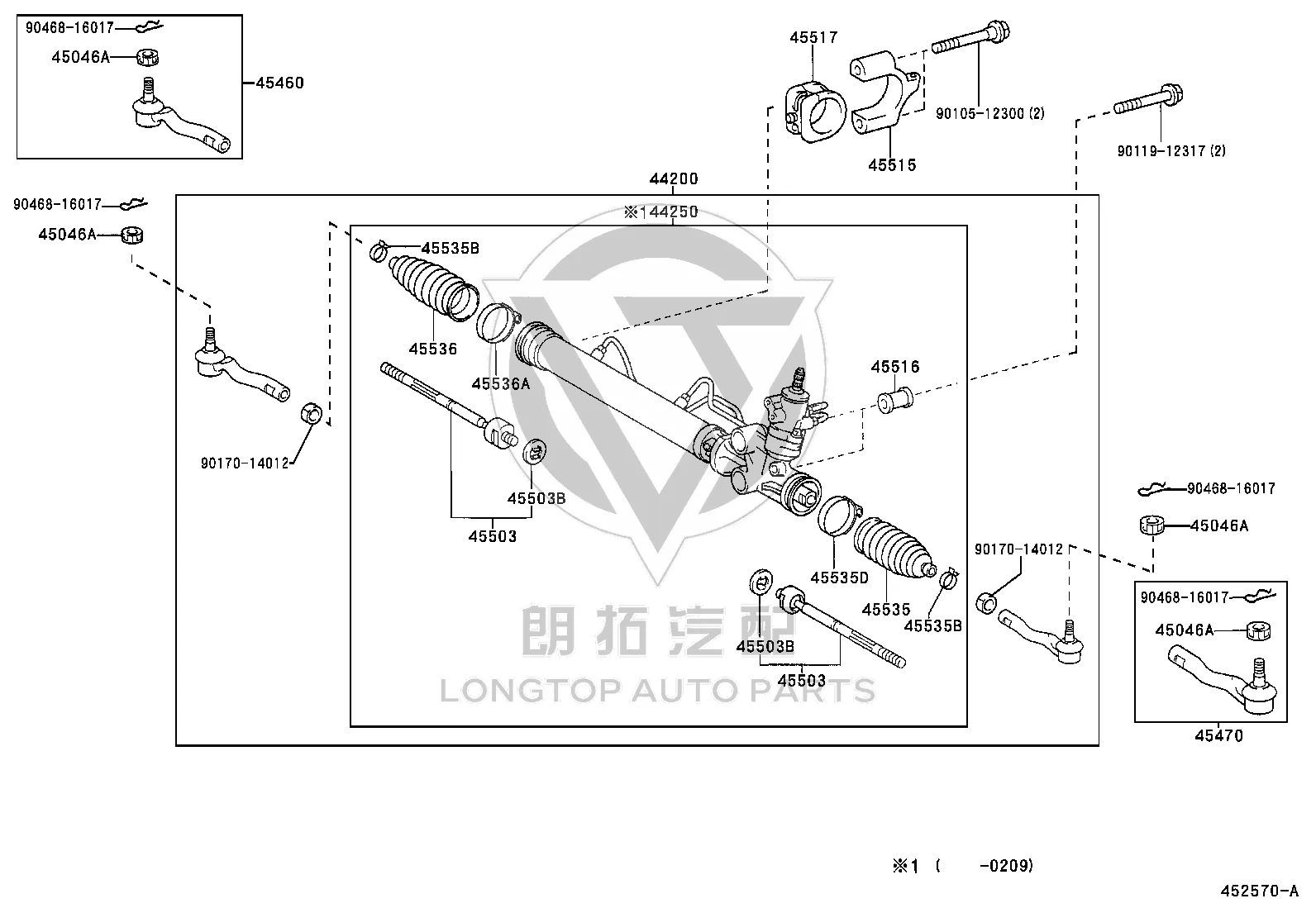 Steering Knuckle Outer Ball Joint 45460-59015 for Toyota Aristo