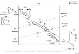 Outer Tie Rod End (Left) 45470-09160 for Toyota Camry